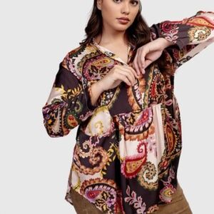 ALEMBIKA Paisley Babydoll Tunic 6 (16/18)